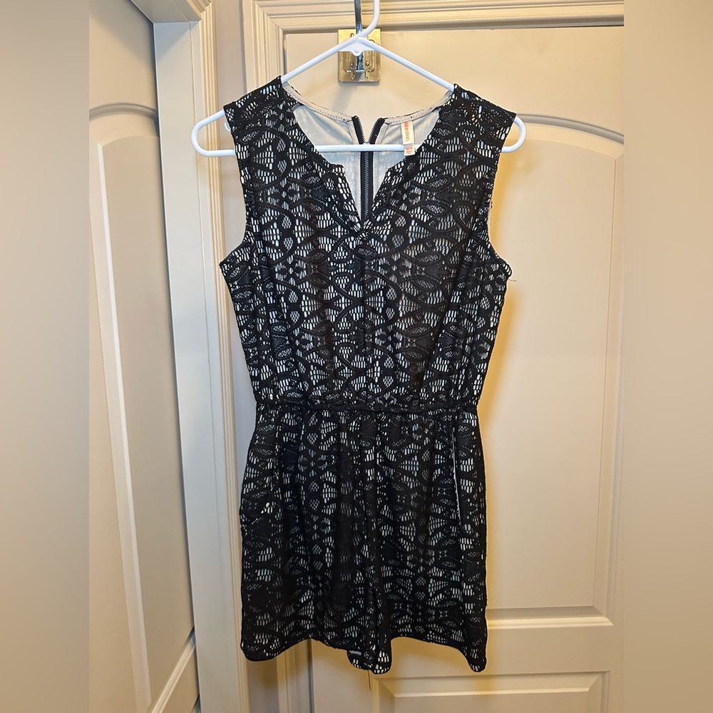 Black lacy jumper!
